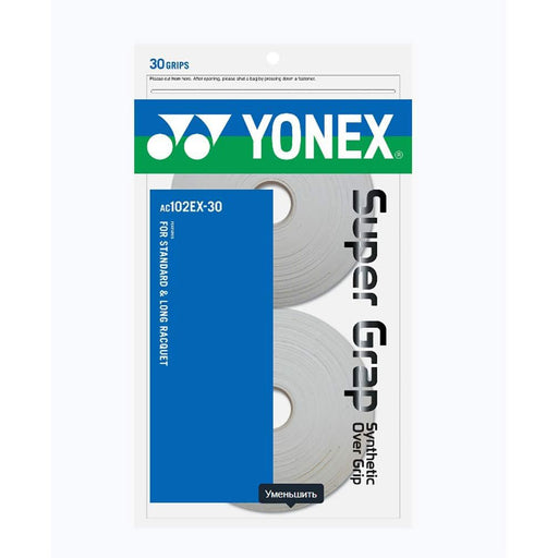 Yonex Dry Super Grap White Overgrip 30-pack - White