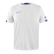 Load image into Gallery viewer, Babolat Play Crew Neck Boys Tennis Shirt - White/12-14
 - 2