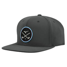 Load image into Gallery viewer, Mizuno Crossed Clubs Snapback Hat - Charcoal/One Size
 - 5