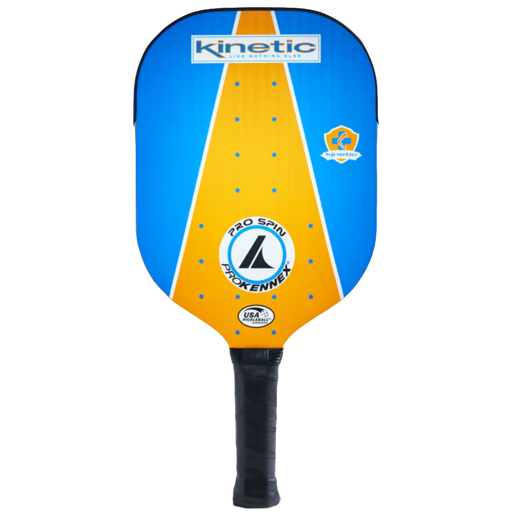 ProKennex Pro Spin Pickleball Paddle - Blue/Yellow/4/7.6 OZ