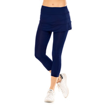 Load image into Gallery viewer, Lucky in Love Scallop Wmn Tennis Skirt with Capri - MIDNIGHT 401/L
 - 1