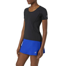 Load image into Gallery viewer, FILA Pickleball Solid Womens Short Sleeve Shirt - BLACK 001/XL
 - 1