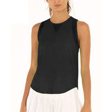 Load image into Gallery viewer, Lucky In Love Chill Out Womens Tennis Tank - BLACK 001/XL
 - 1