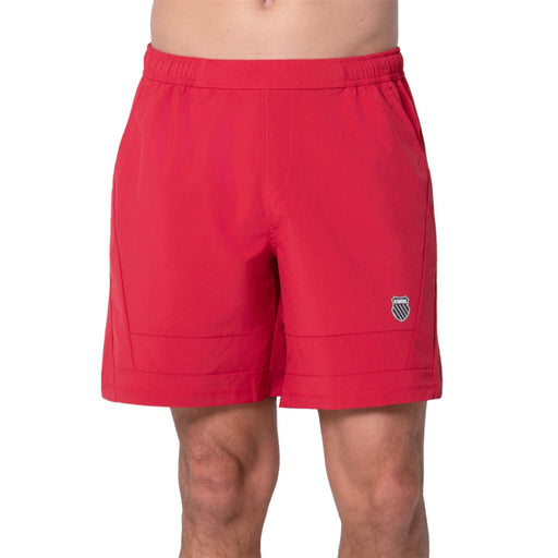 KSwiss RipStop 7 inch Mens Tennis Shorts - Chili/L