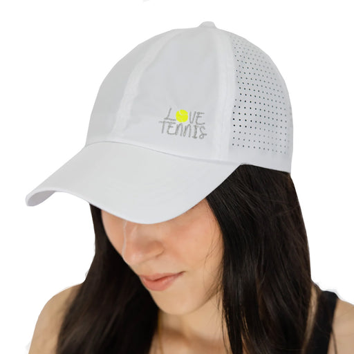 Vimhue Love Tennis Womens Tennis Hat - White/One Size