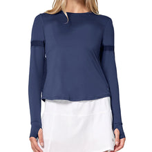 Load image into Gallery viewer, Lija Elite Pacer Long Sleeve Womens Tennis Shirt - Dark Navy/L
 - 2