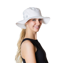 Load image into Gallery viewer, Vimhue Sun Goddess Womens Bucket Hat - White/M/L
 - 3