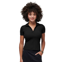 Load image into Gallery viewer, TravisMathew Moveknit SS V Womens Tennis Polo - Black/XL
 - 3