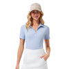 TravisMathew Moveknit Short Sleeve V-Neck Womens Tennis Polo
