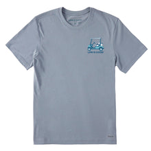 Load image into Gallery viewer, Life Is Good More Worry Less Mens T-Shirt - Stone Blue/XL
 - 2