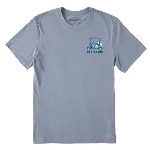 Life Is Good More Worry Less Mens T-Shirt - Stone Blue/XL