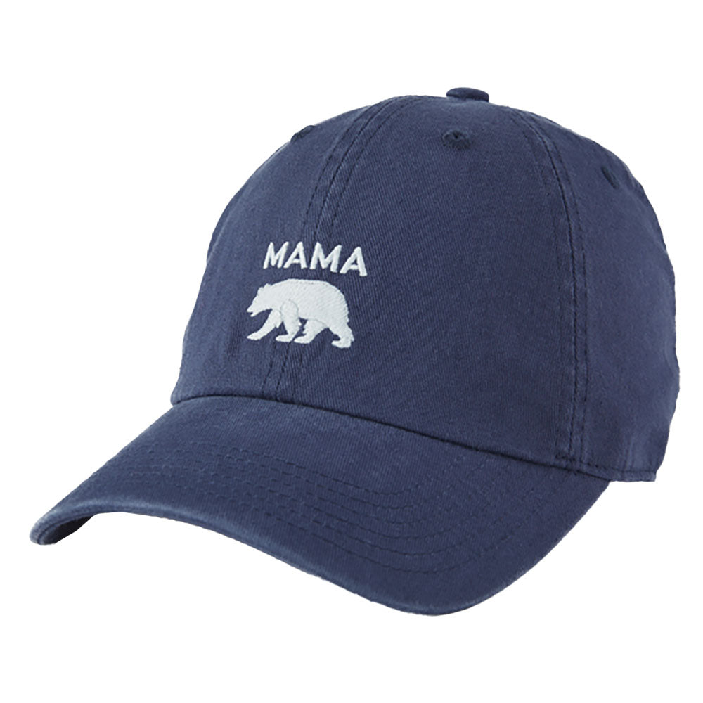 Life Is Good Mama Bear Adjustable Womens Hat - Darkest Blue/One Size