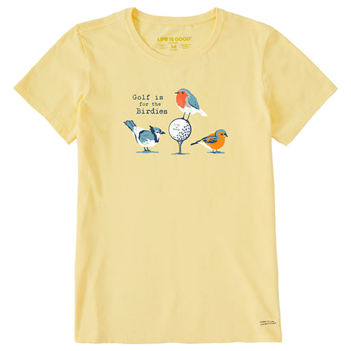 Life Is Good Is For The Birdies Wmns T-Shirt - Sandy Yellow/XL