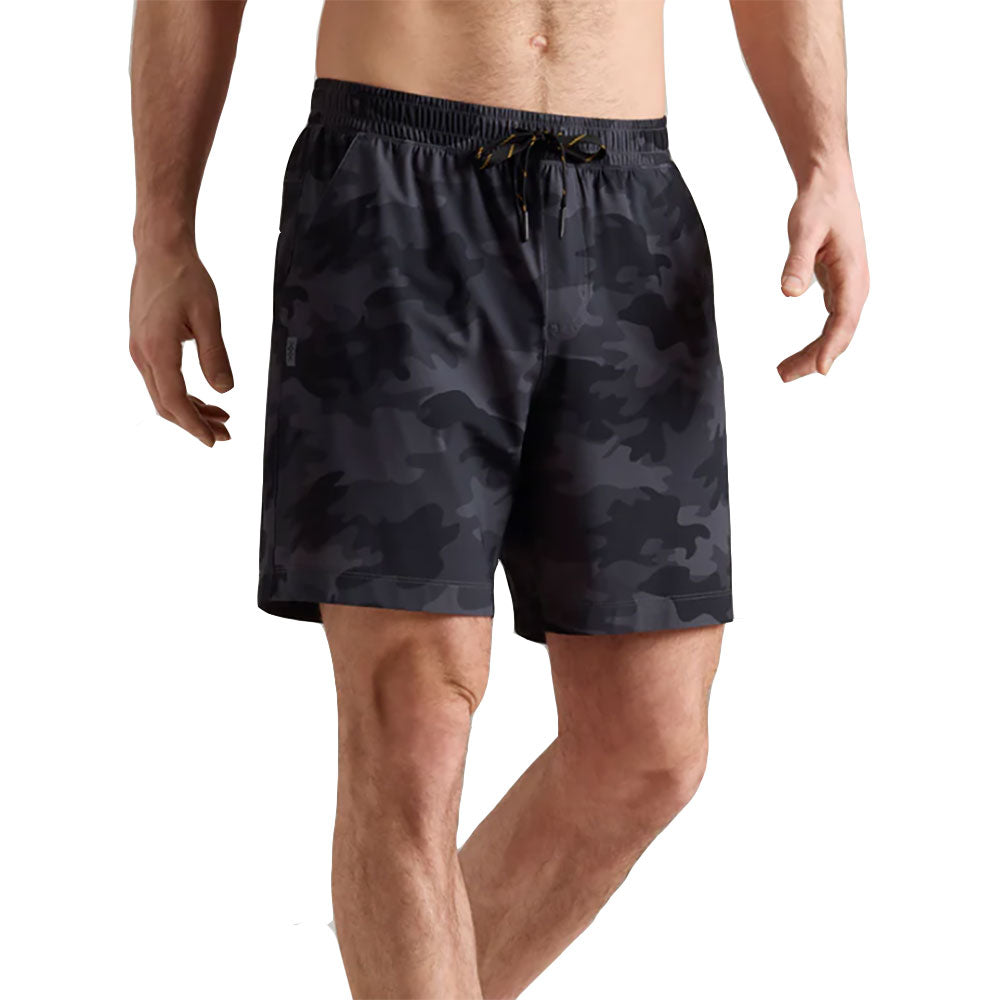 Rhone Pursuit Unlined 7 Inch Mens Tennis Shorts 24 - Black Camo/XL