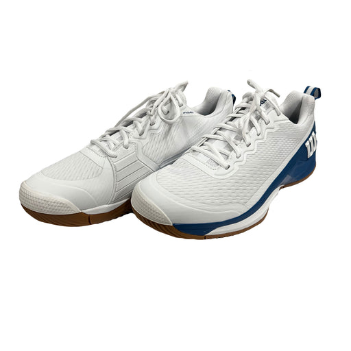 Wilson Rush Pro 4.5 Mens Tennis Shoes - White/Deja Blue/D Medium/14.0