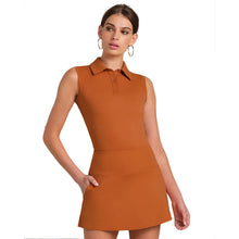 Load image into Gallery viewer, Rhone Course to Court Sleeveless Wmns Polo 1 - Copper Rust/L
 - 7