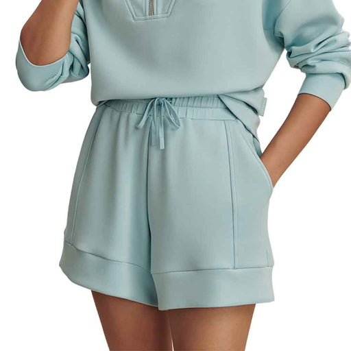 Varley Atrium High Waist 4.5 Inch Womens Shorts - Porcelain Blue/L