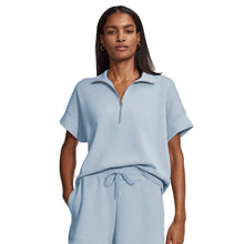 Load image into Gallery viewer, Varley Ritchie Short Sleeve Womens Sweater - Cashmere Blue/L
 - 4