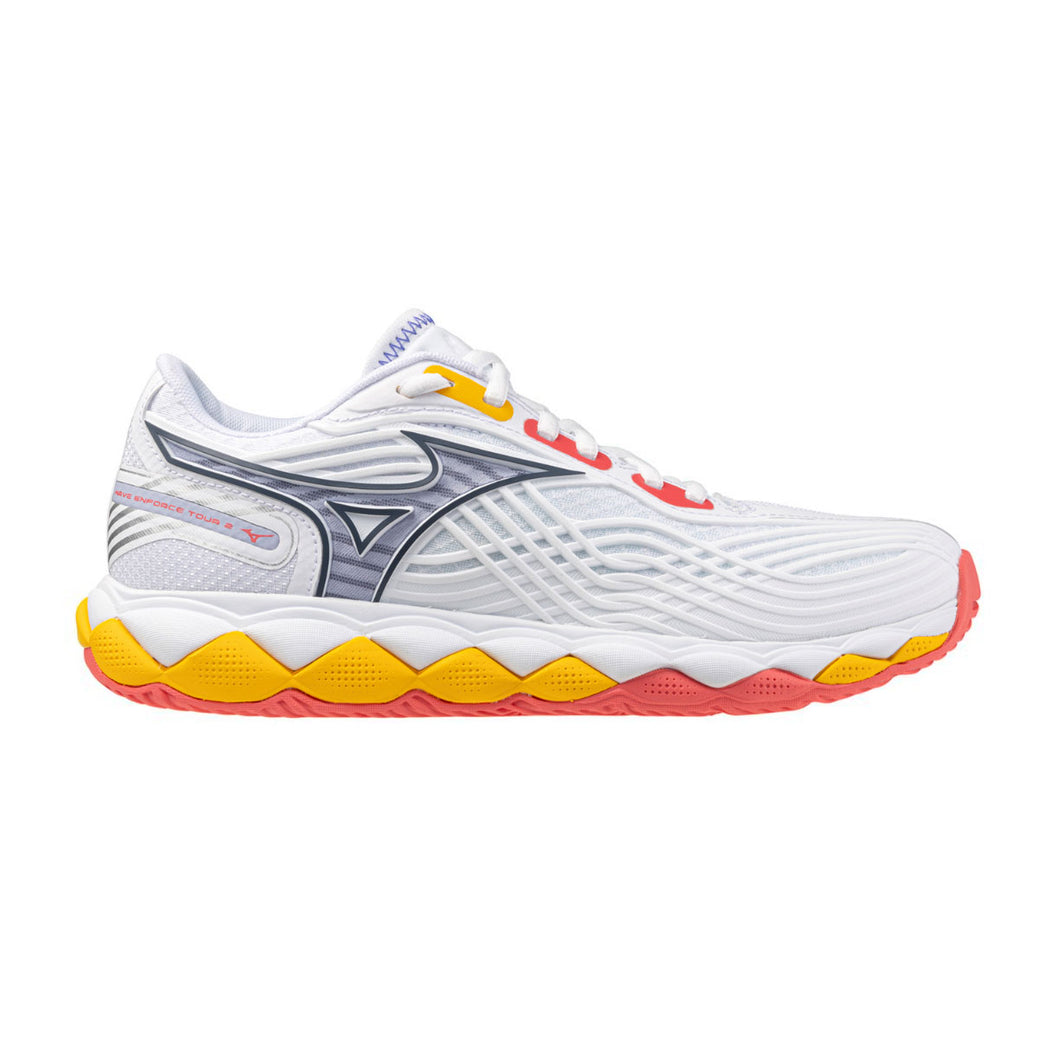 Mizuno Wave Enforce Tour 2 AC Womens Tennis Shoes - White/Icelandic/B Medium/10.0