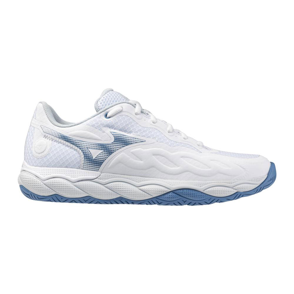 Mizuno Wave Enforce Court AC Womens Tennis Shoes - White/Parisian/B Medium/10.0