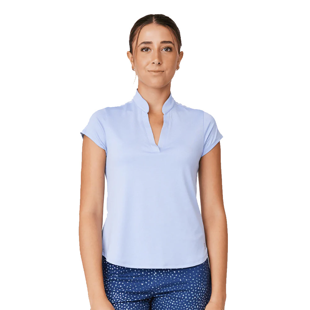 Sofibella Lilac Dream Cap Sleeve Womens Top - Lilac Dream/2X