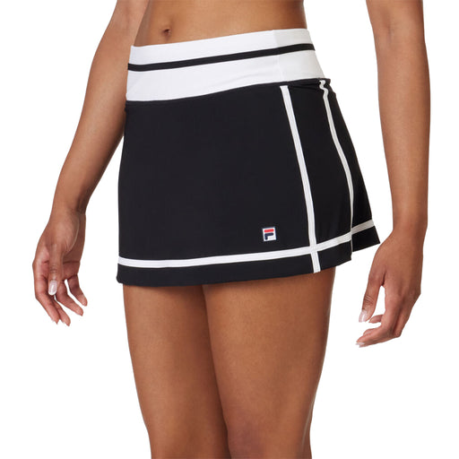 FILA Essentials 13.5 Inch Womens Tennis Skirt - Black/White/L