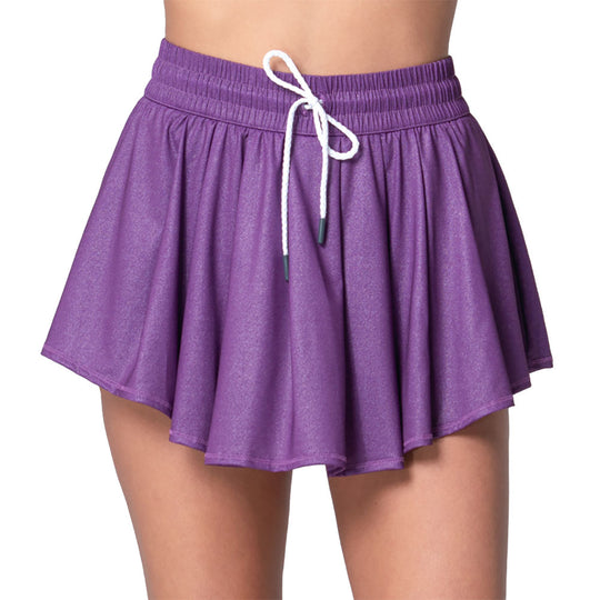 Lucky In Love High Waist All That Shimmers Womens Tennis Skirt