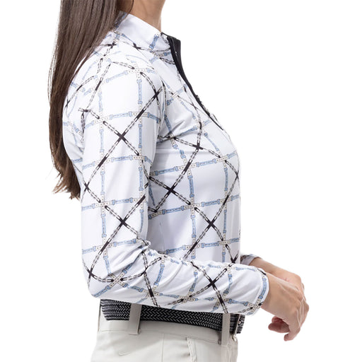 SanSoleil Solcool Print Mock Womens PO