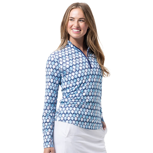 SanSoleil Solcool Print Mock Womens PO