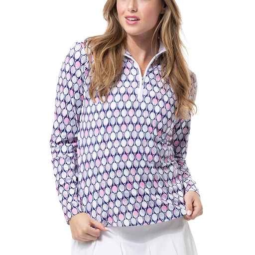 SanSoleil Solcool Print Mock Womens PO