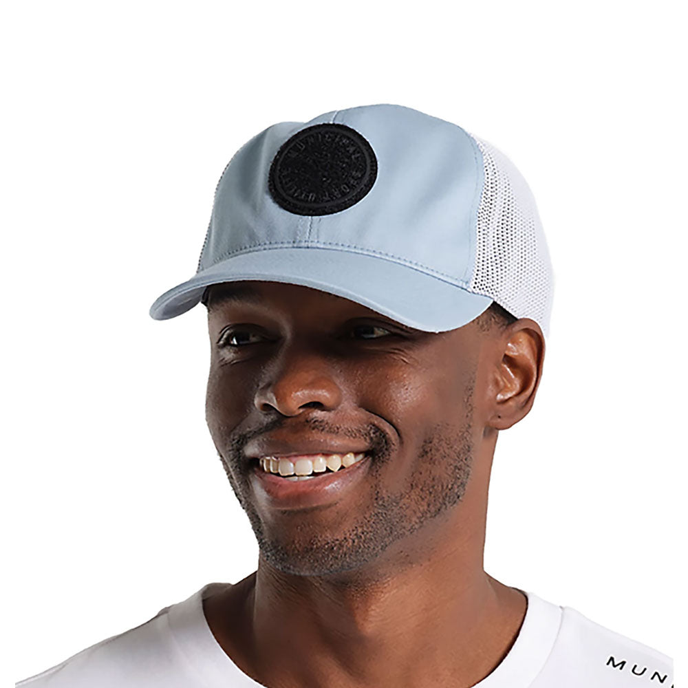 Municipal Icon Patch Trucker Mens Hat - Ash Blue/One Size