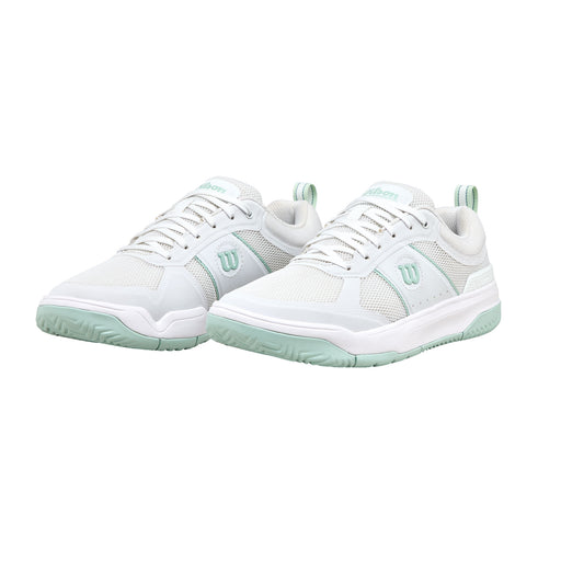 Wilson Pickle Pro Women Pickleball Shoes 1 - Wt/Wt/Surf Spry/B Medium/10.0