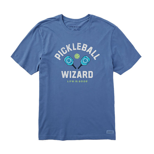 Life Is Good Tie Dye Pickleball Wizard Men T-Shirt
