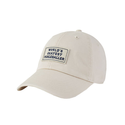 Life is Good Vintage Worlds Okayest PB Unisex Cap - Bone/One Size
