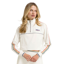 Load image into Gallery viewer, Wilson Davenport Woven Womens Tennis Popover - Sandrift/L
 - 3