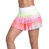Lucky In Love Sunset Spin Pleated Scallop 13 Inch Womens Tennis Skirt