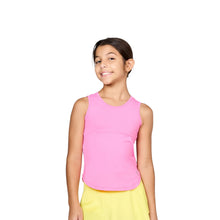 Load image into Gallery viewer, Sofibella UV White Girls Tennis Tank Top - Rosa/L
 - 13