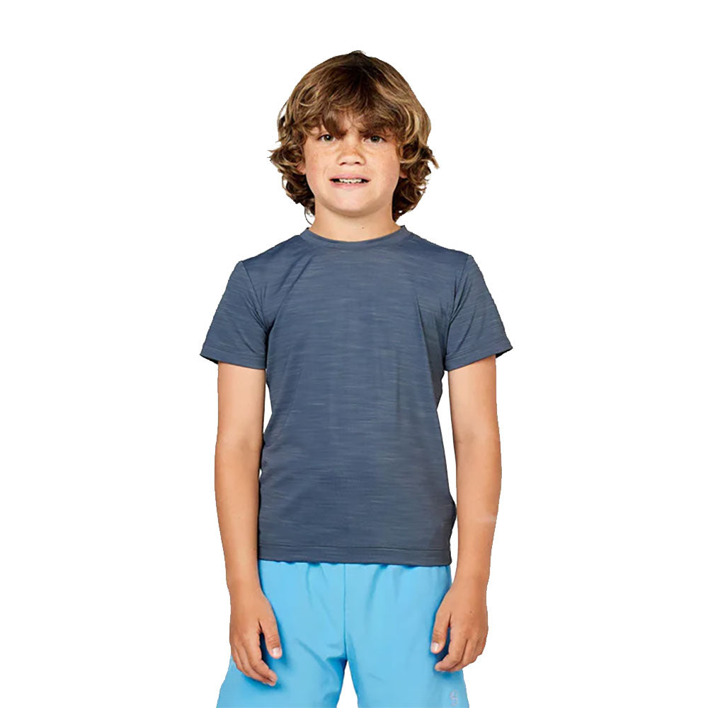 Sofibella Perfect Volley SS Boys Tennis Shirt - Charcoal Melang/M