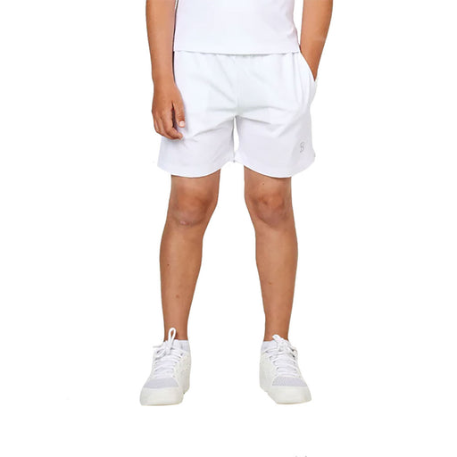 Sofibella SB Boys White Boys Tennis Shorts - White/M