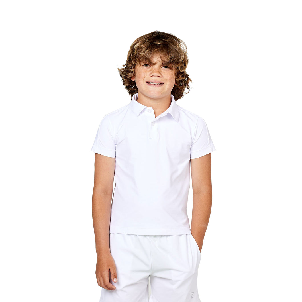Sofibella SB Boys Boys Tennis Polo - White/L