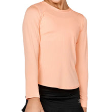 Load image into Gallery viewer, Sofibella UV Long Sleeve Girls Tennis Shirt - Sorbet/L
 - 11
