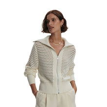 Load image into Gallery viewer, Varley Eloise Full Zip Knit Womens Sweater - Egret/M
 - 1