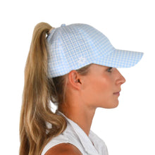Load image into Gallery viewer, Vimhue Sun Goddess Tuck In Womens Hat - Blue Gingham/One Size
 - 1