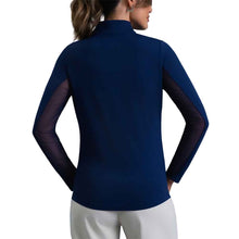 Load image into Gallery viewer, Ibkul Essential Solid Mock LS Womens QZ
 - 2