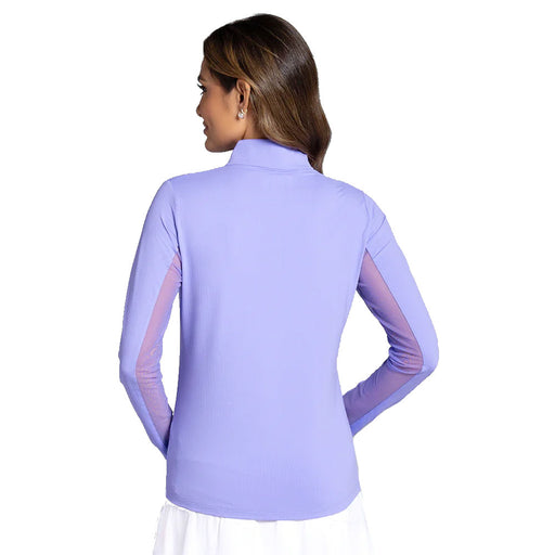 Ibkul Essential Solid Mock LS Womens QZ