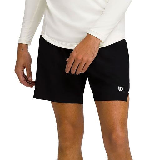 Wilson Tournament V2 7 Inch Mens Tennis Shorts - Black/L