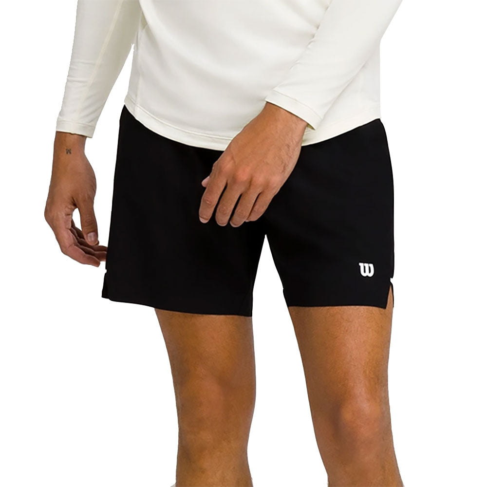 Wilson Tournament V2 7 Inch Mens Tennis Shorts - Black/L