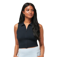 Load image into Gallery viewer, Travis Mathew Midline Womens Sleeveless Polo - Black/L
 - 1