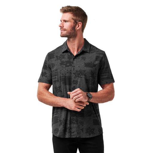 TravisMathew Gravitation Woven Mens Shirt - Black/XL