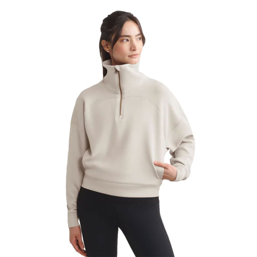 Rhone DreamGlow Half Zip Womens Pullover - Sand/L